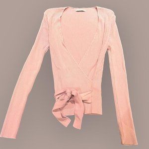 Cute Pink Guess Wrap Shirt